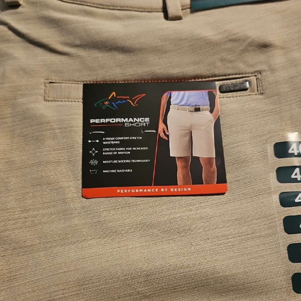 Performance Men's Tan Shorts Never Worn